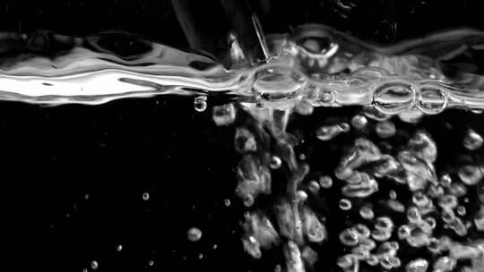 水中气泡微距画面