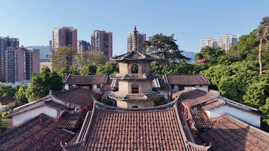 福建莆田东山报恩寺航拍