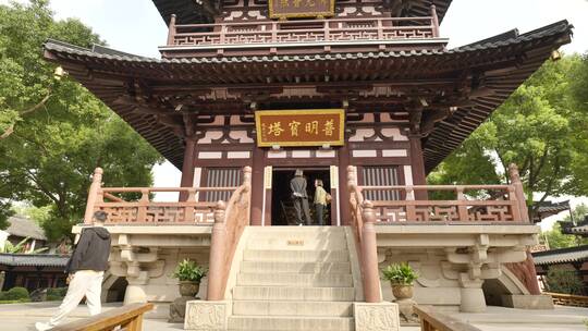 苏州寒山寺古建筑人文景观