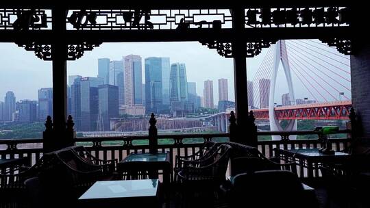 重庆东水门大桥视频素材模板下载