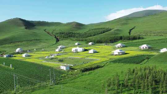 【航拍】草原风景 坝上草原