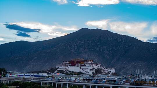 西藏拉萨布达拉宫延时