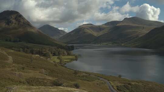 Wastwater，湖，山脉，英格兰