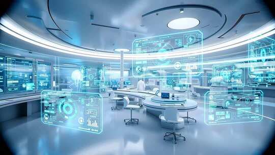 科技感未来实验室场景