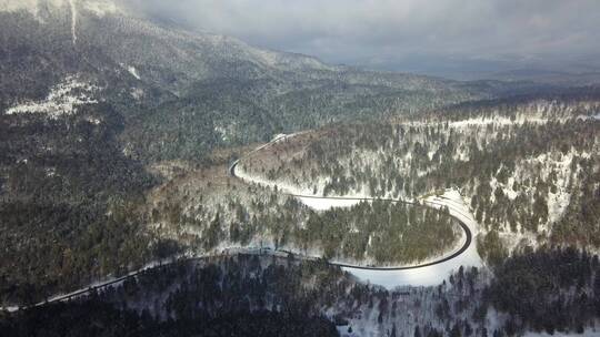 日本北海道大雪山国家公园森林公路