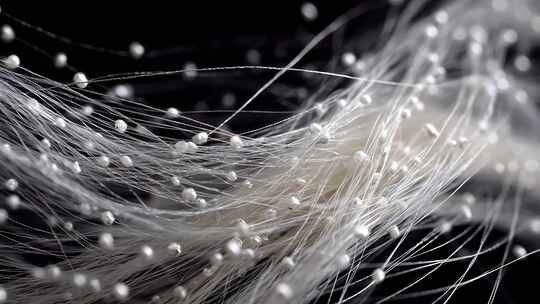 丝状物体微距特写画面
