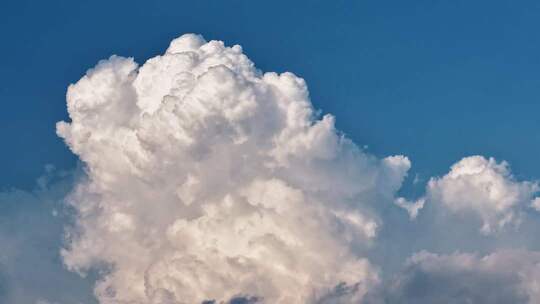蓝天白云晴空空境 流动的云 时间变化