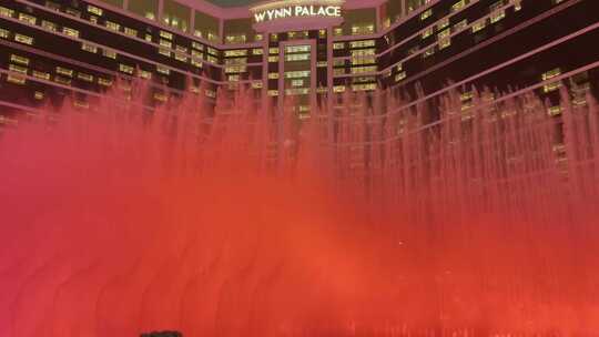 澳门永利皇宫酒店喷泉视频素材模板下载