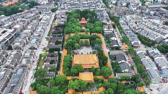 航拍湖南衡阳市区高空鸟瞰衡阳