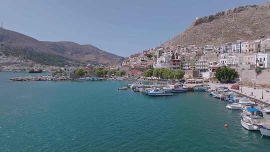 Kalymnos，希腊岛，无人机，海