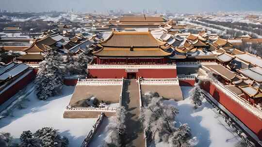 北京 历史 皇城 北京故宫 古代视频素材模板下载