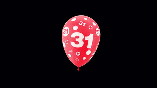 31号彩色氦气球