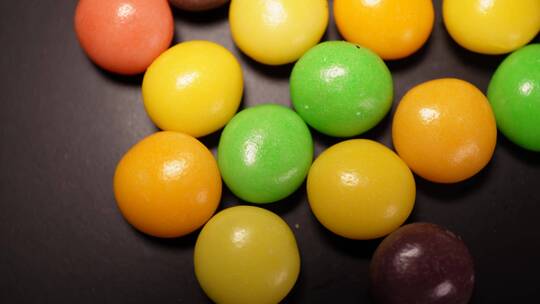 彩虹糖巧克力豆糖果视频素材模板下载