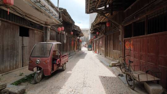 古镇老街古老乡镇古代小镇街道街景