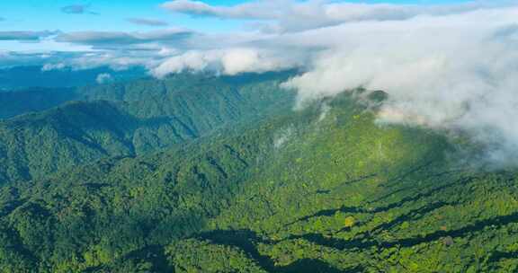 5K航拍广东南岭山脉大山高山山峰山脊岭南