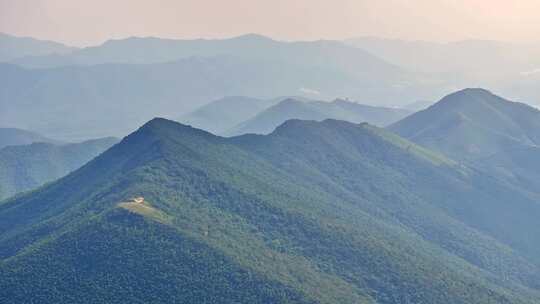 航拍群山青山万重山树林