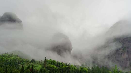 江西赣州南武当山雨天云海延时