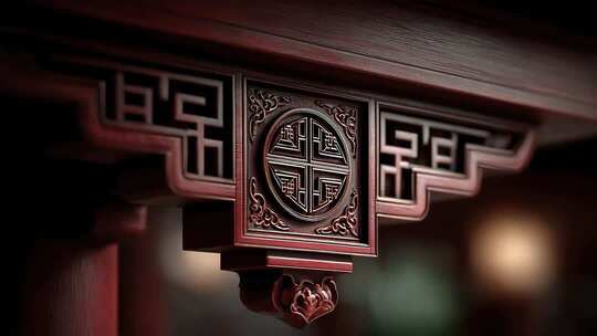 精雕细琢的中式建筑斗拱尽显古典韵味