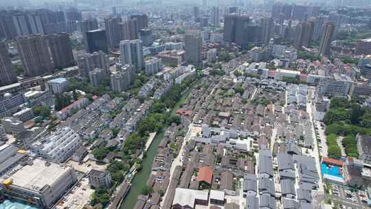 江苏常州城市风光地标建筑航拍