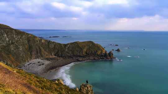 海南三亚旅游风景海岸线海浪海岛蓝天 (3)