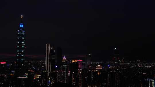 台湾台北101大厦夜景