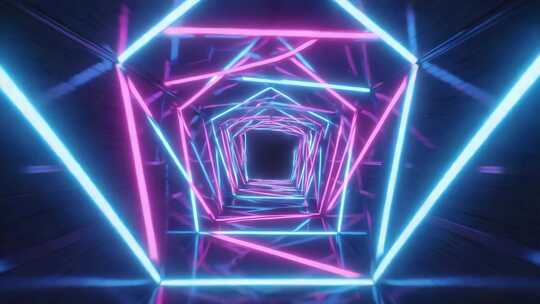 霓虹光线隧道