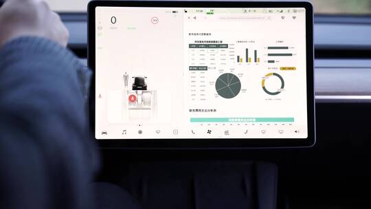 科技汽车操作屏幕报表高清