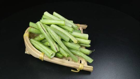 新鲜长豆角豇豆4K食品