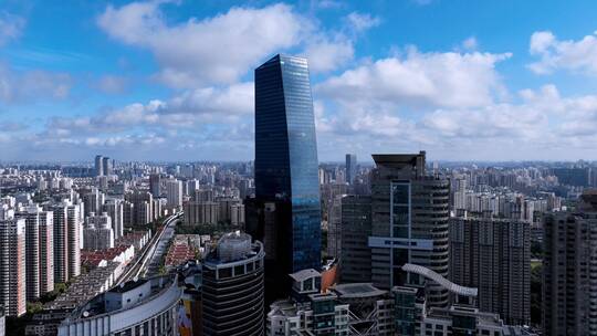 上海龙之梦延时航拍视频素材模板下载