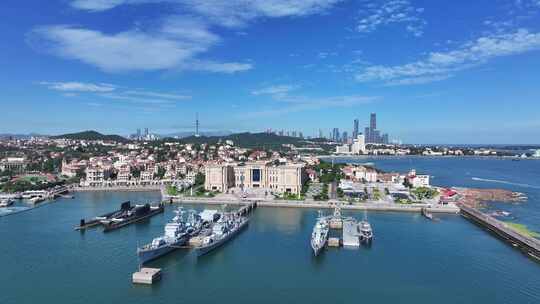 青岛中国人民解放军海军博物馆航拍