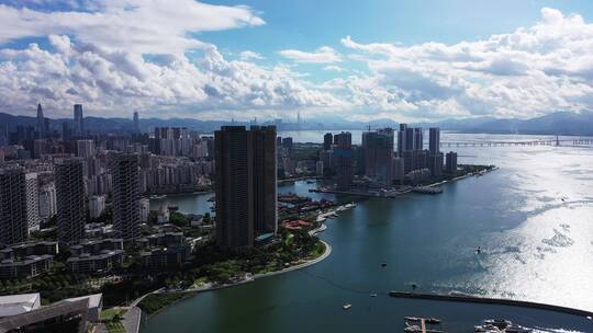 深圳南山 蛇口邮轮码头  南山太子港  轮渡视频素材模板下载