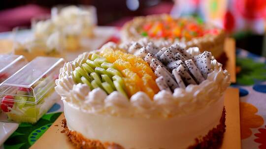水果蛋糕做蛋糕生日蛋糕制作流程裱花