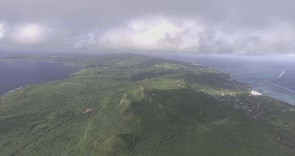 4K美国塞班海岛悬崖大海风光航拍