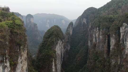 德夯大峡谷无人机航拍矮寨奇观旅游区天问台