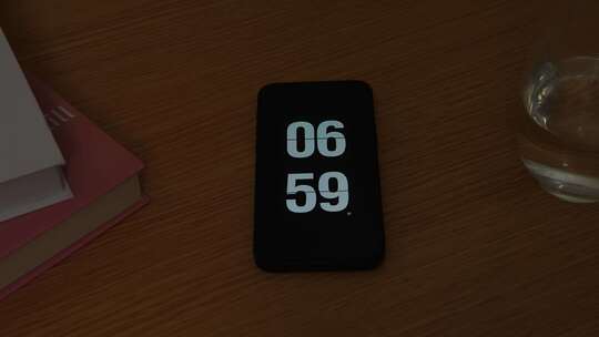 智能窗帘光影变化手机7点闹钟