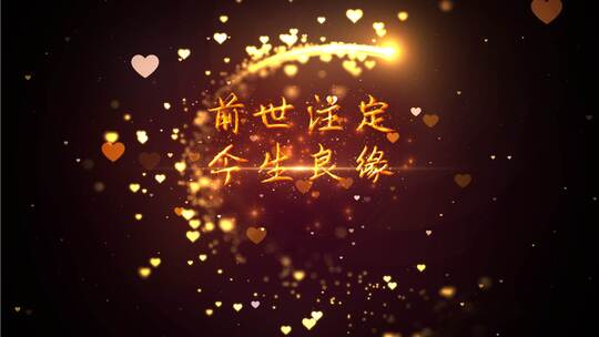 温馨婚礼邀请函视频海报