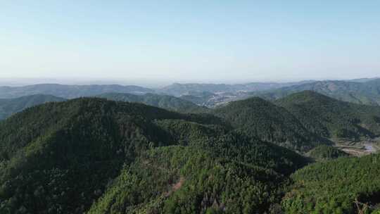 连绵起伏山川山谷航拍