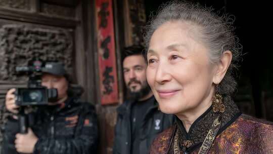 剧组拍摄中国传统文化人物特写