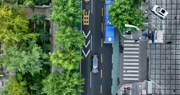 城市道路航拍