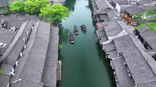 江南烟雨乌镇景区空镜合集