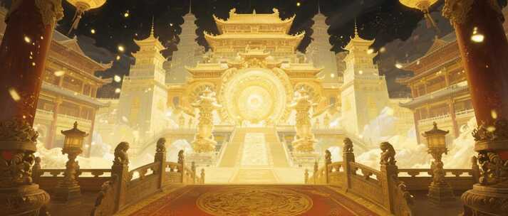 古风中式宫殿场景