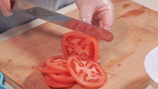 三明治刀切西红柿片番茄片