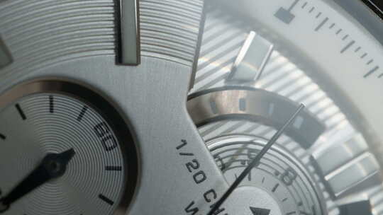 石英手表时钟计时器秒针微距视频素材模板下载