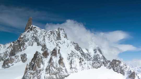 雪山自然风光延时