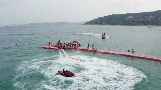 大梅沙海滩航拍