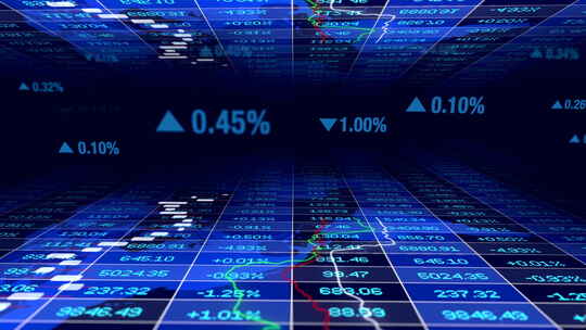 股票市场金融交易图 高端数字科技金融特效