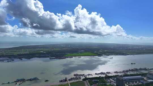 上海崇明横沙渡口  横沙轮渡 横沙渔港