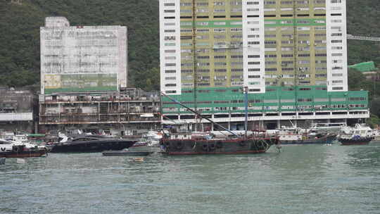 香港海怡半岛二期建筑风光视频素材模板下载