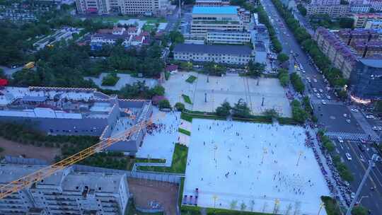 航拍铁道游击队影视城红色文化体验基地