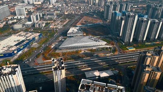 城市发展云南昆明西北新城五华体育中心全景